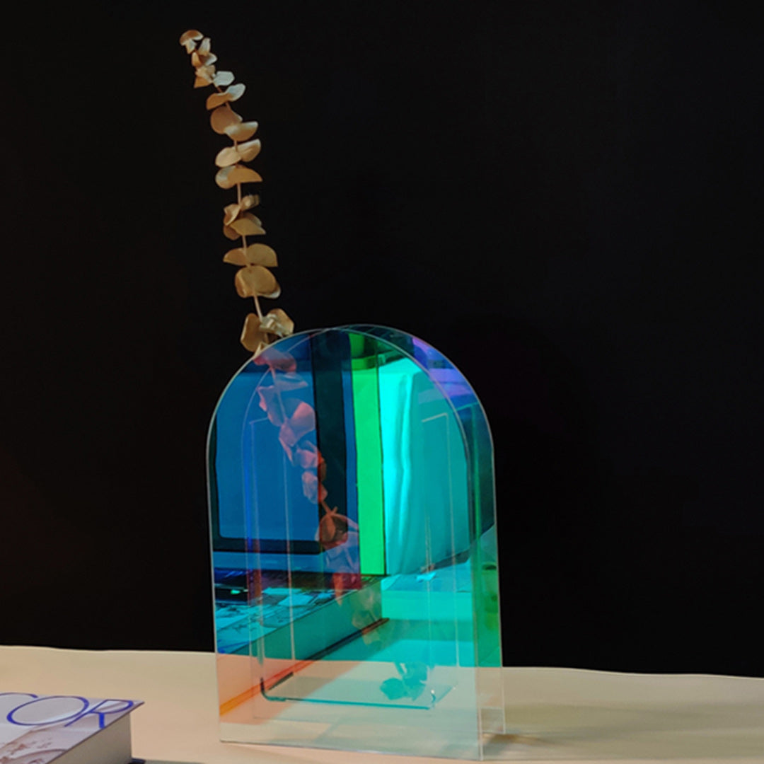 Vase acrylique coloré