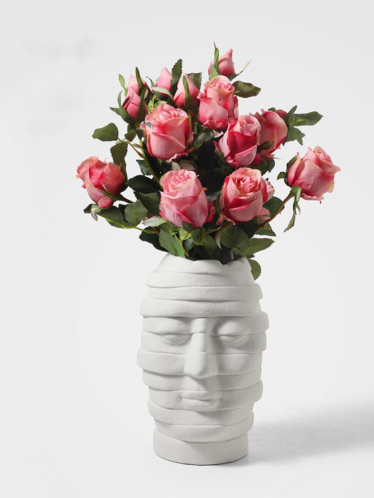 Creative Art Human Head Shape Vase