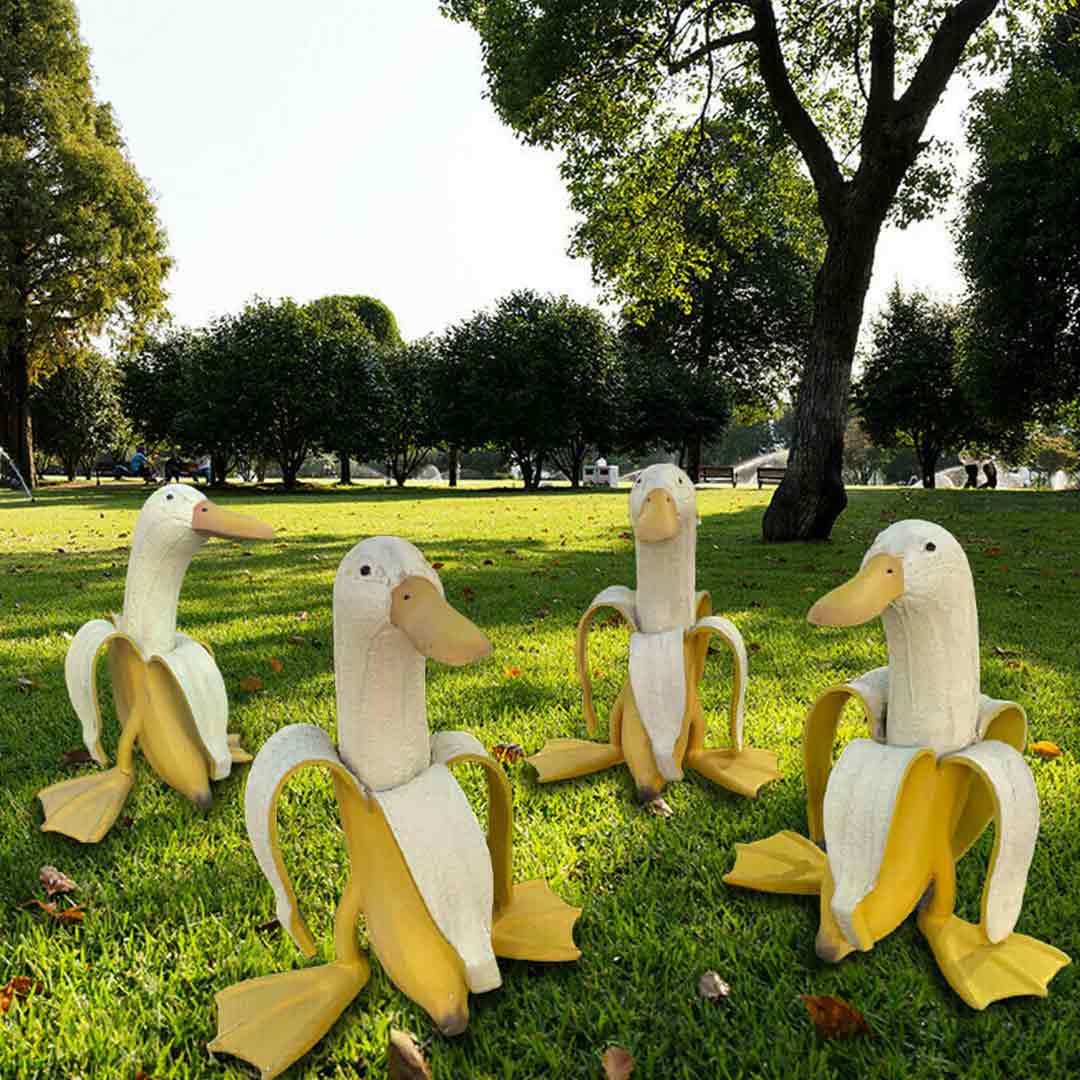 Bananen-Enten-Gartendekoration