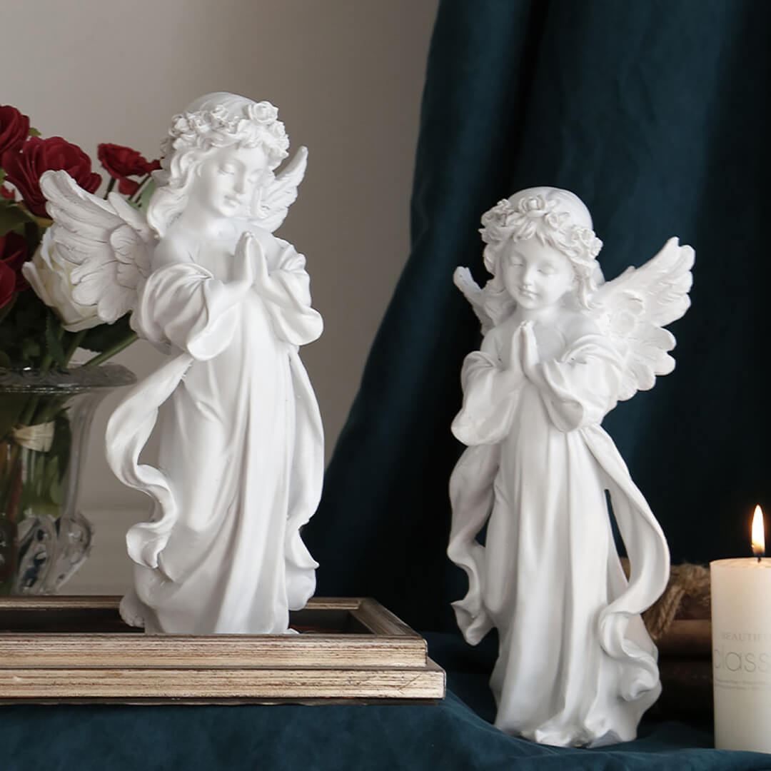 Vintage Pious Praying Angel Decoration