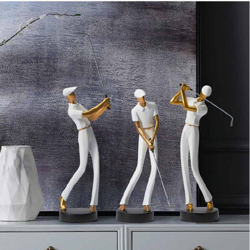 Modern Golfer Figurines
