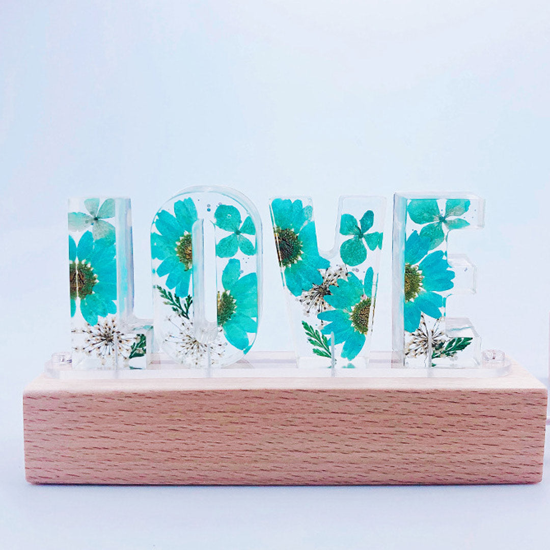 Custom Resin Letter Lamp - HANDMADE