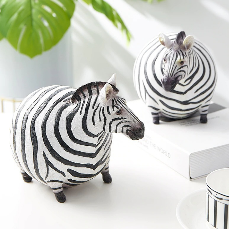 Fette Zebrafiguren