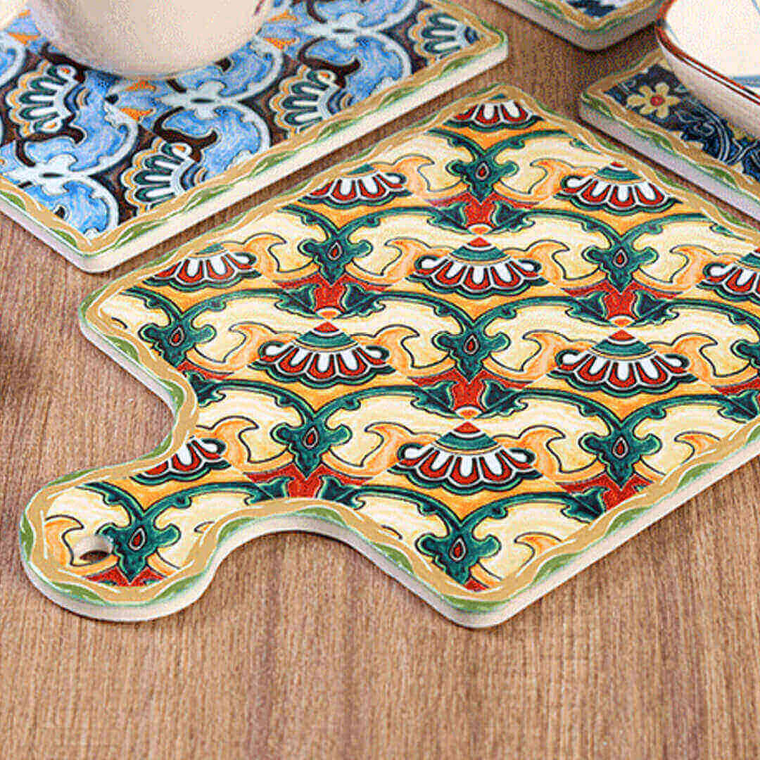 Mantel individual de cerámica estilo marroquí