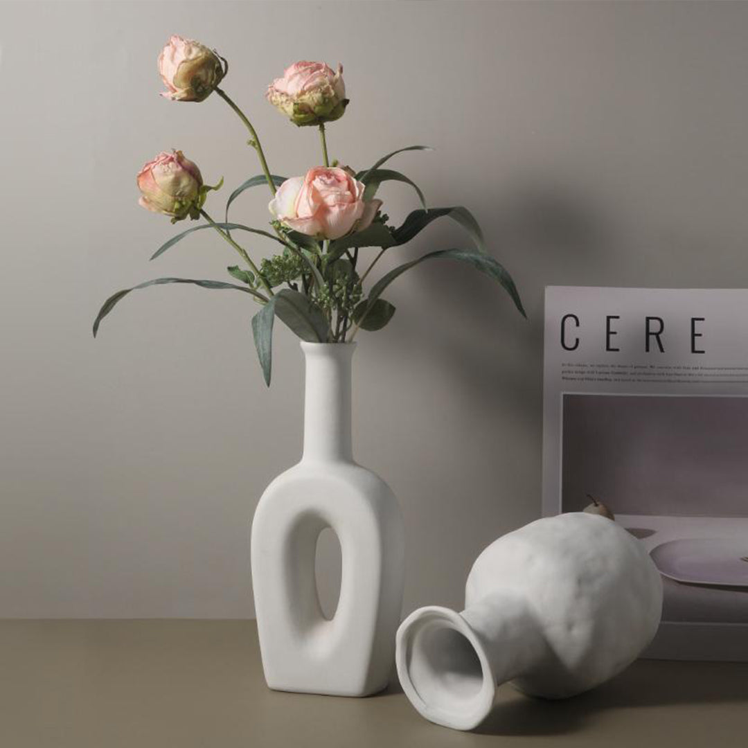 Artisanat de décoration minimaliste de vase fait à la main