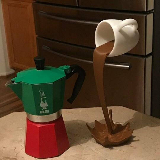 Kaffeetasse Becher Skulptur Dekor