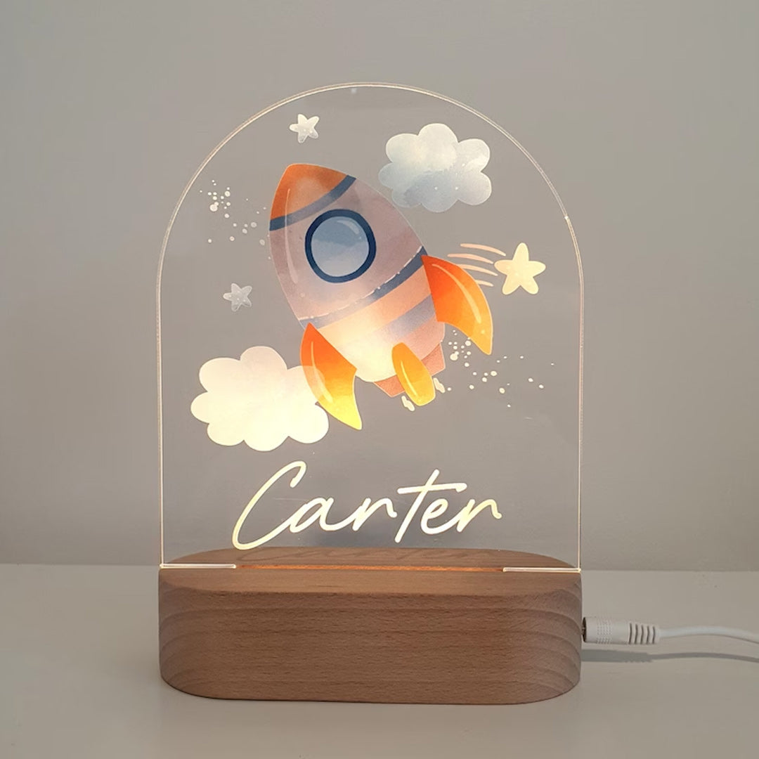 Luce notturna personalizzata con unicorno