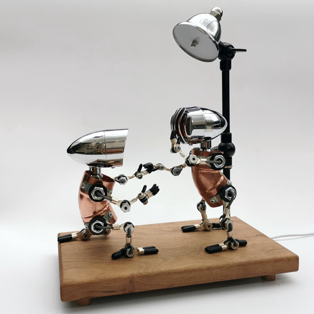 Proposer une lampe robot pipe de mariage