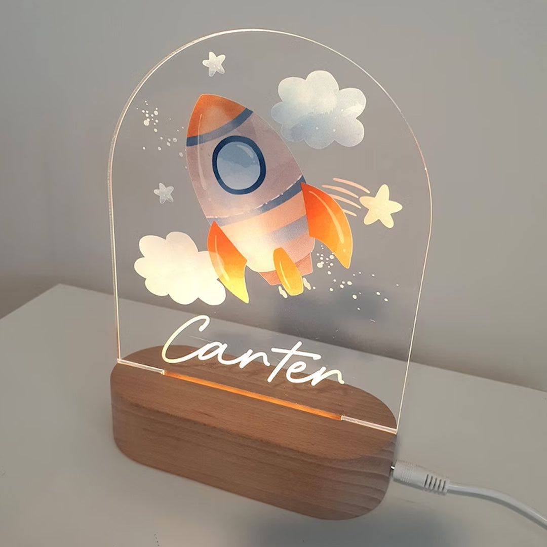 Luz de noche de unicornio personalizada