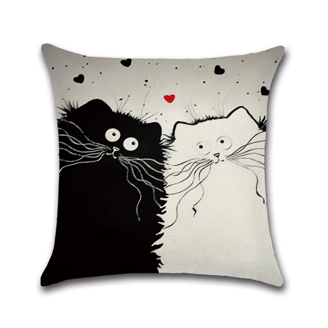 Housses de coussin miaou miaou