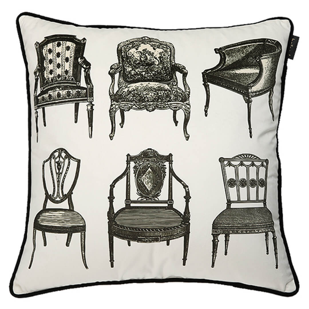 Vintage Chair Print Pillow Cover