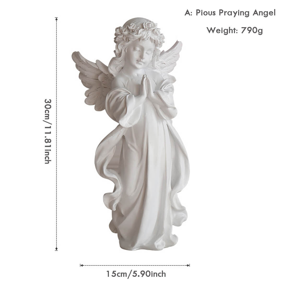 Vintage Pious Praying Angel Decoration