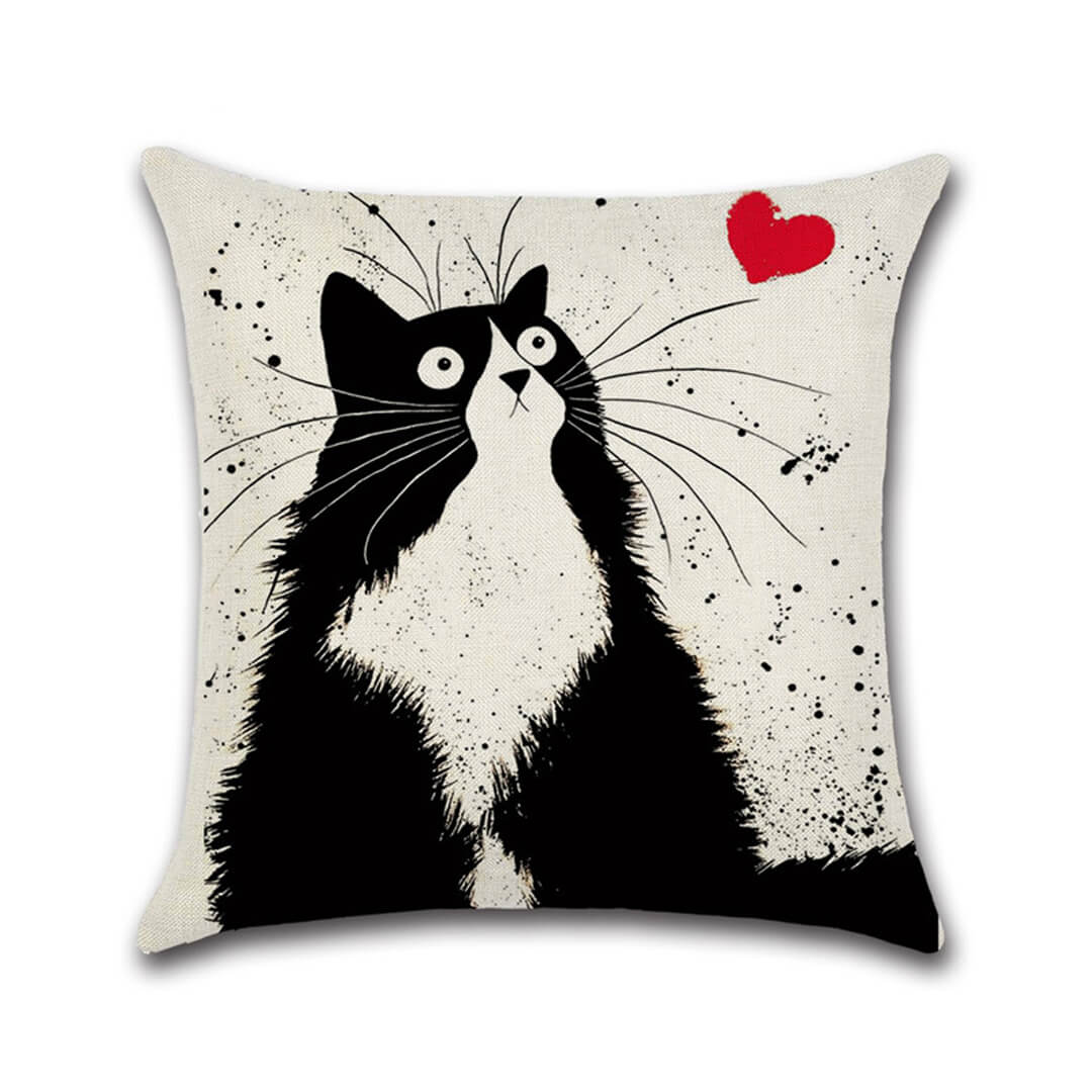 Housses de coussin miaou miaou