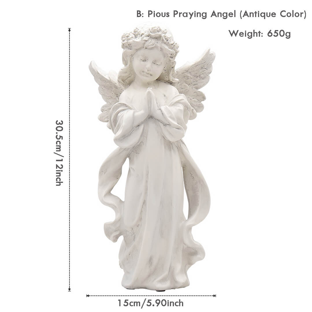 Vintage Pious Praying Angel Decoration