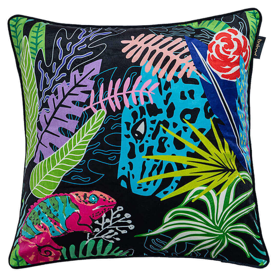 Housse de coussin de la série Jungle à motif zébré