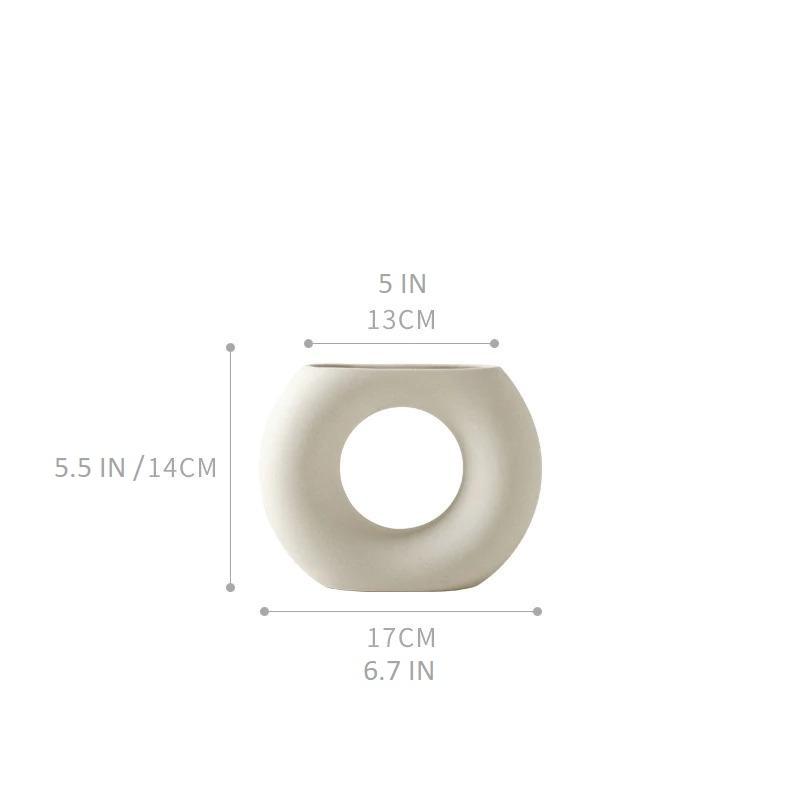 Jarrón de cerámica minimalista