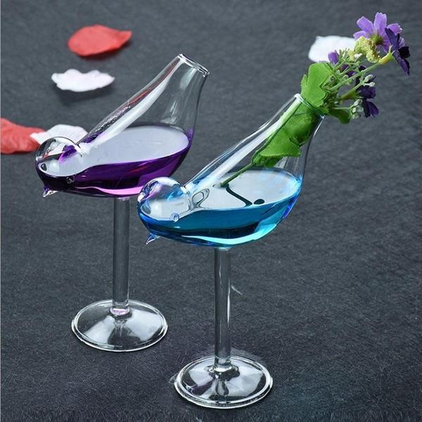 Bicchiere da cocktail a forma di uccello