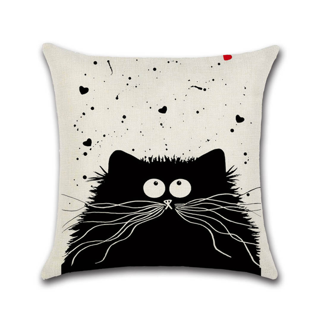 Housses de coussin miaou miaou