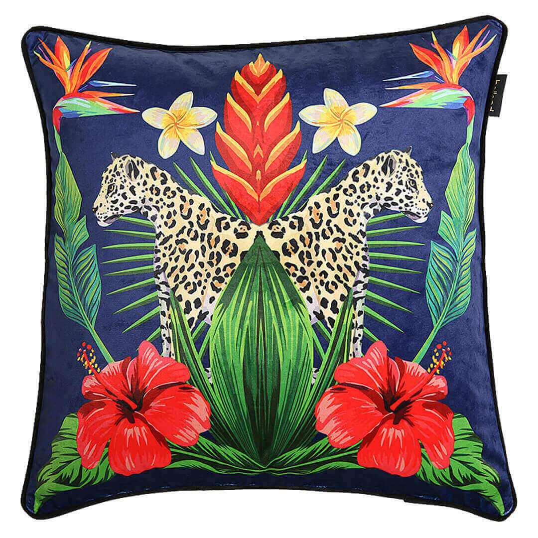 Housse de coussin de la série Jungle à motif zébré