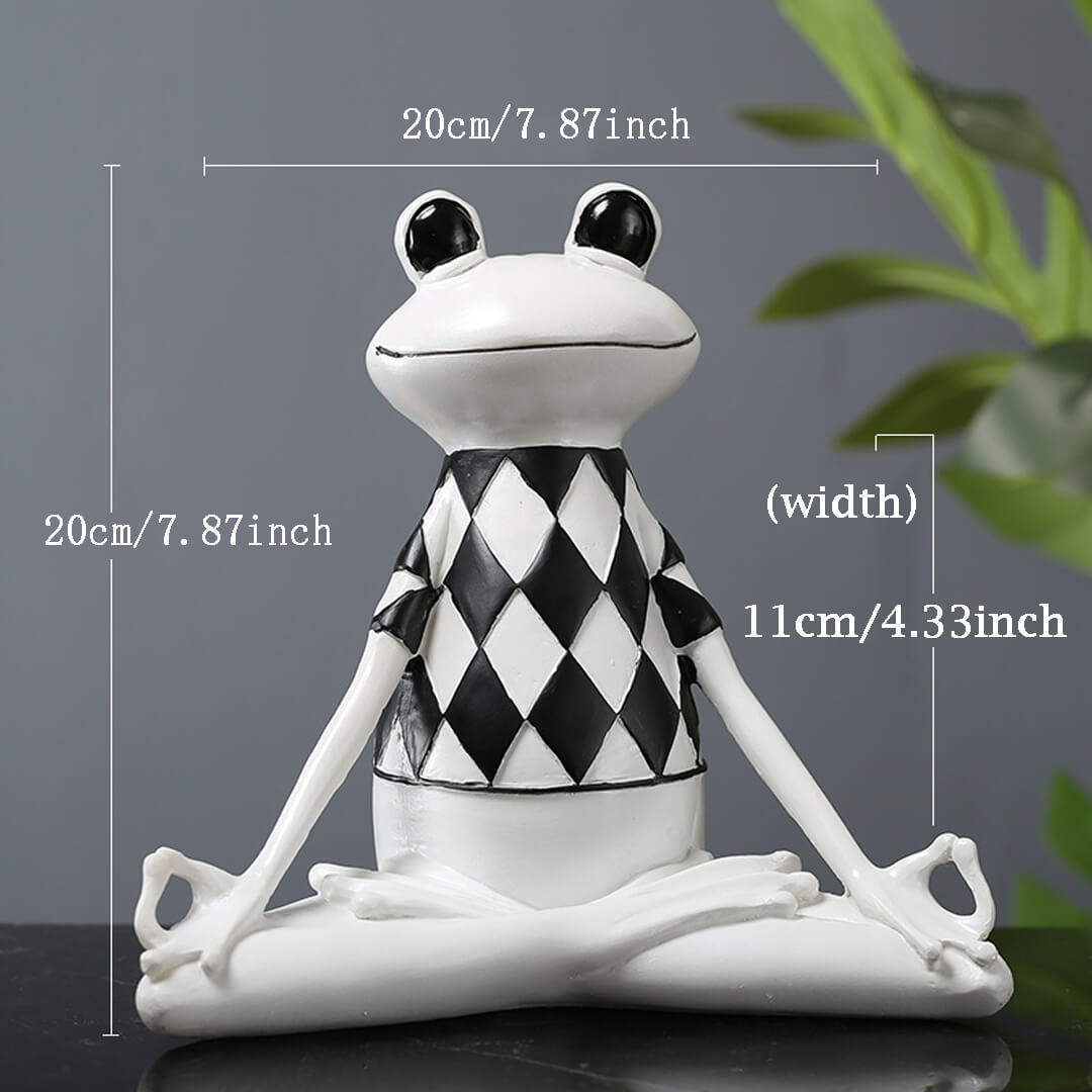 White Yoga/Meditation Frog