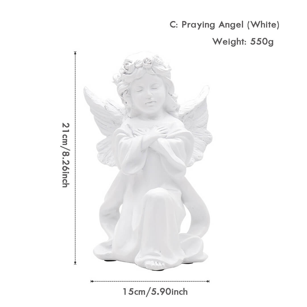 Vintage Pious Praying Angel Decoration