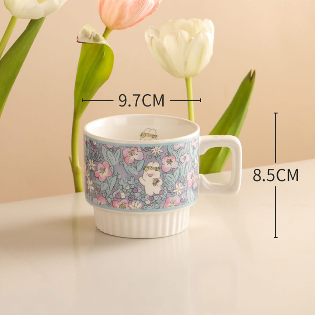 Flower Ceramic Coffee Mug