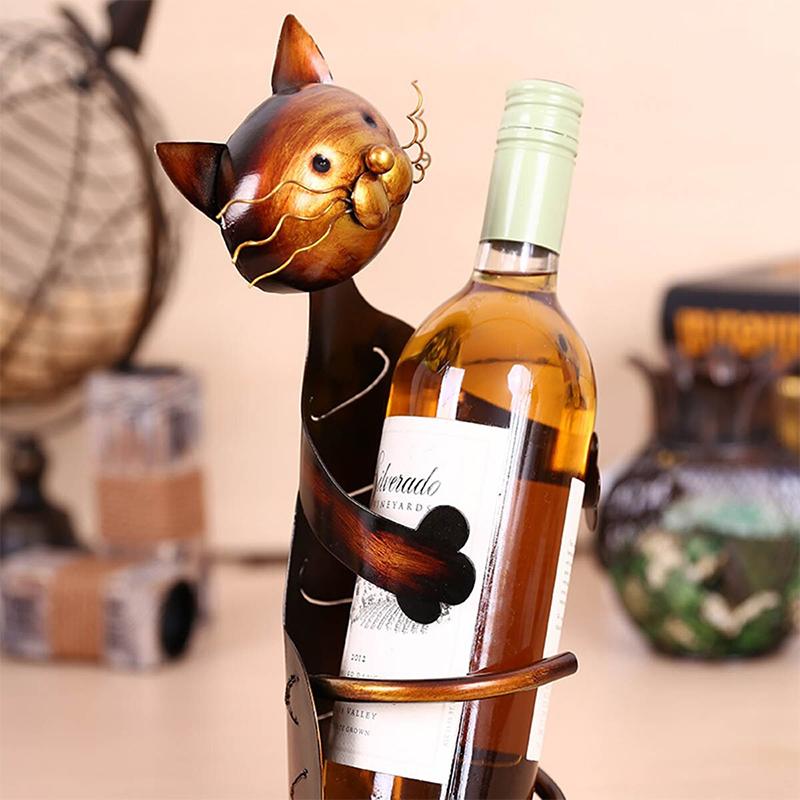 Soporte para vino de gato