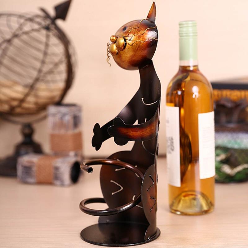 Soporte para vino de gato