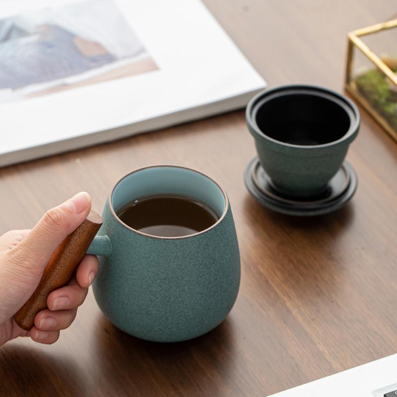 Taza redonda de café y té