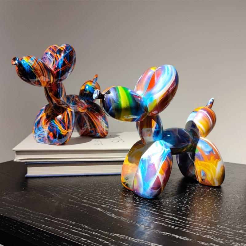 Ballon-Hund im Graffiti-Stil