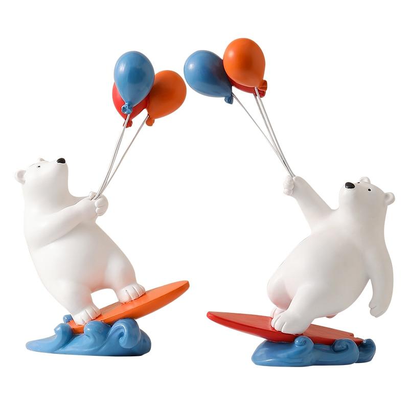 Ballon-Eisbär-Surfer