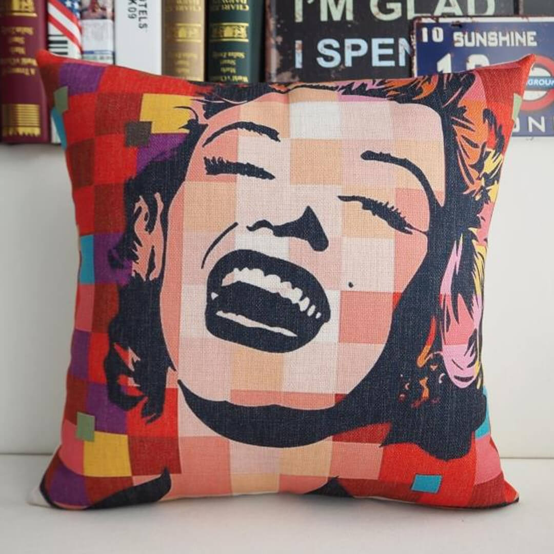 Modern Creative Monroe Pillow Cover