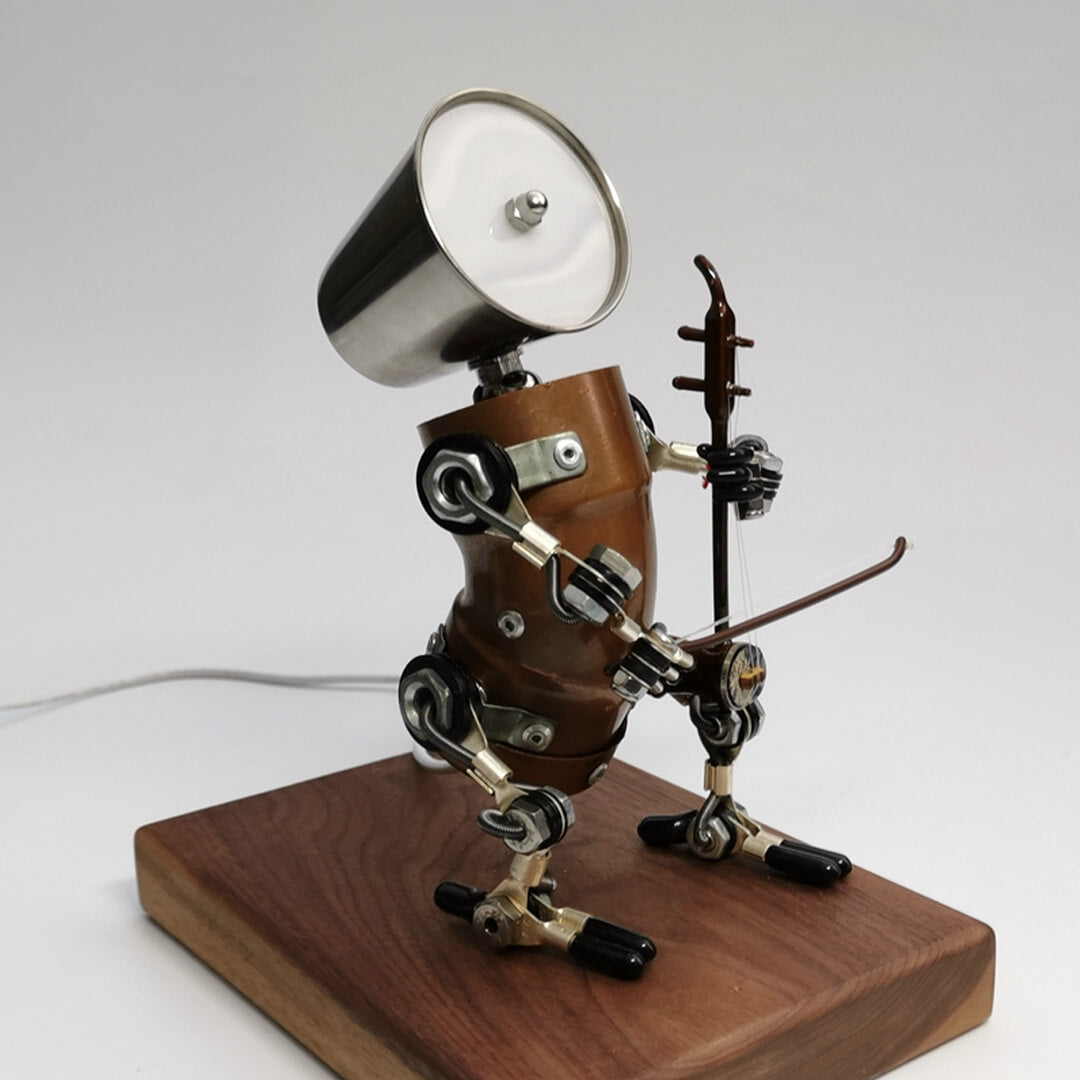 Lampe Robot Erhu Steampunk