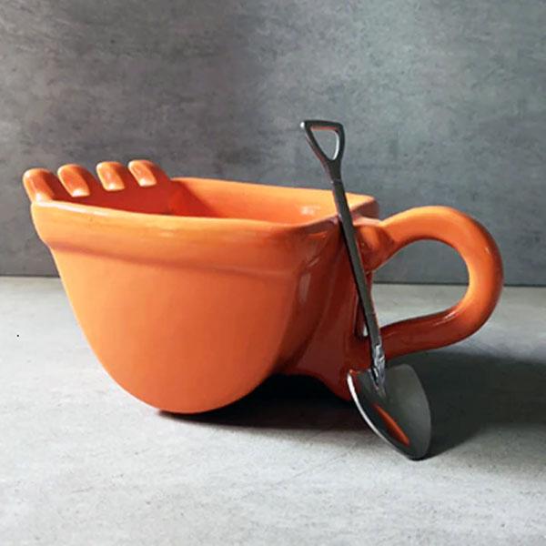 Tasse de seau d'excavatrice avec cuillère de pelle