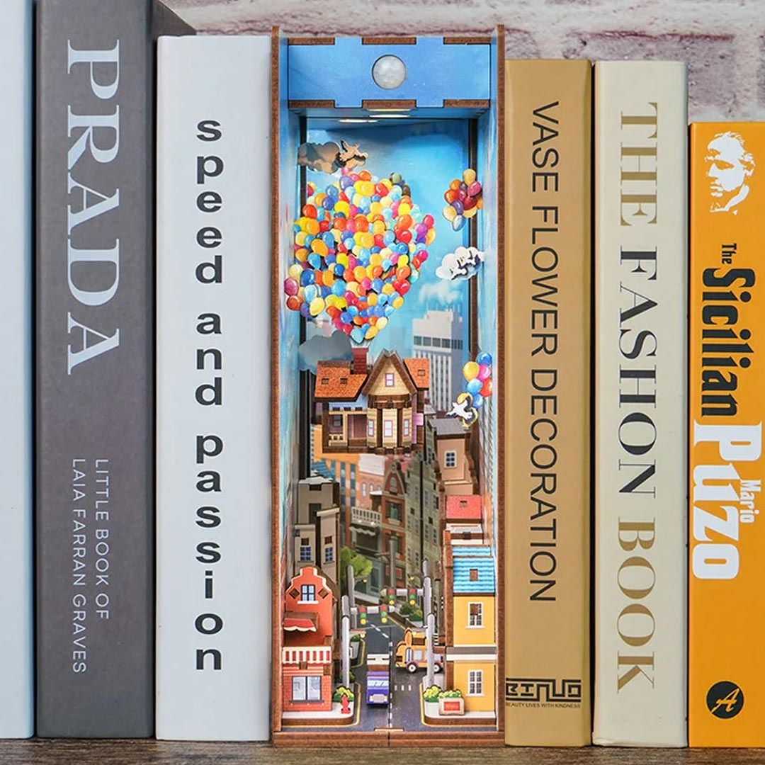Travel With The Wind Wooden Puzzle Book Nook