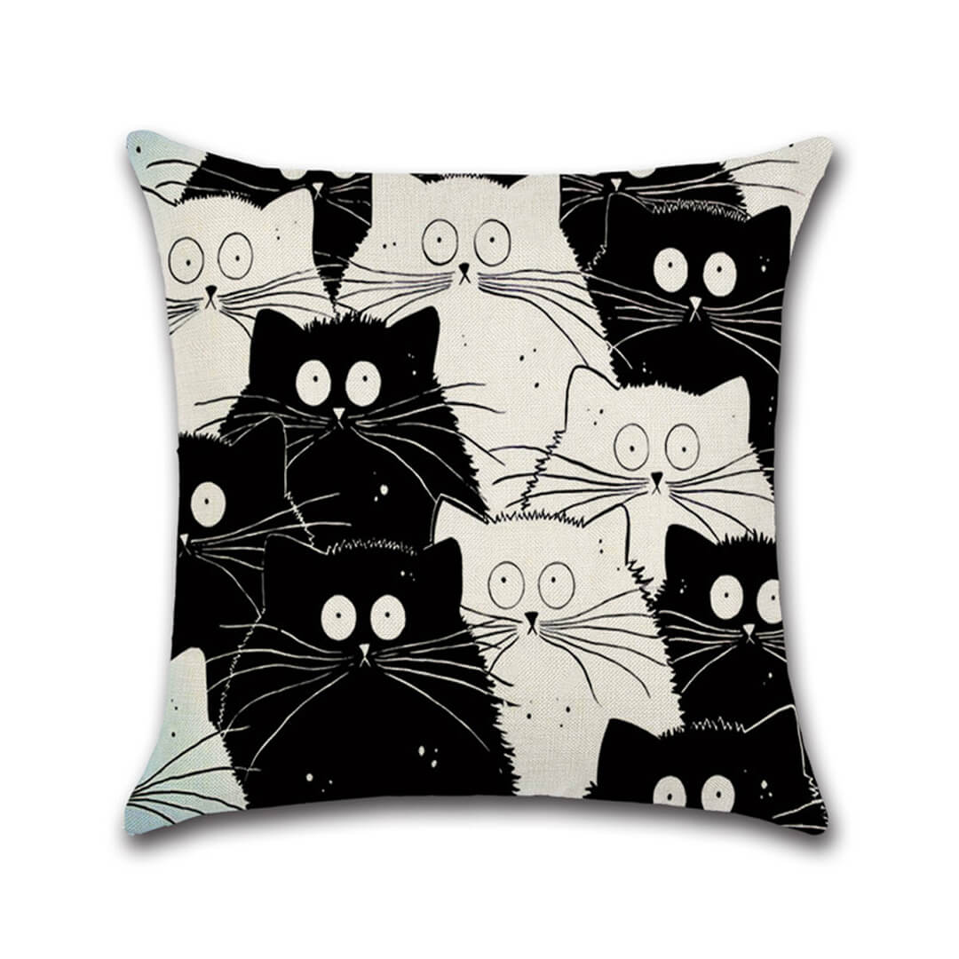 Housses de coussin miaou miaou