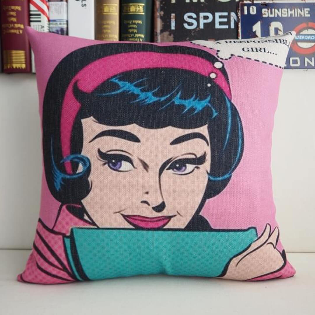 Funda de almohada Monroe creativa moderna