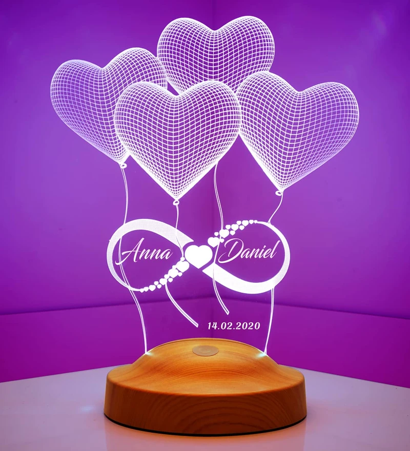 Lámpara de ilusión 3D personalizada