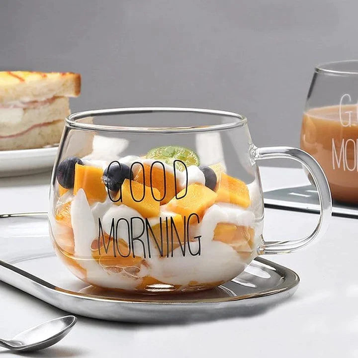 Good Morning Glass Mug