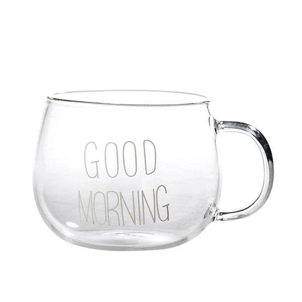 Good Morning Glass Mug