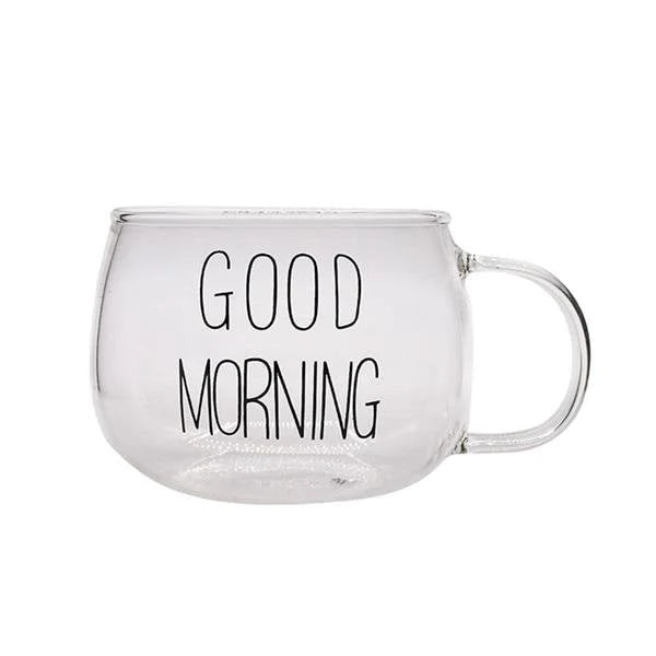 Good Morning Glass Mug