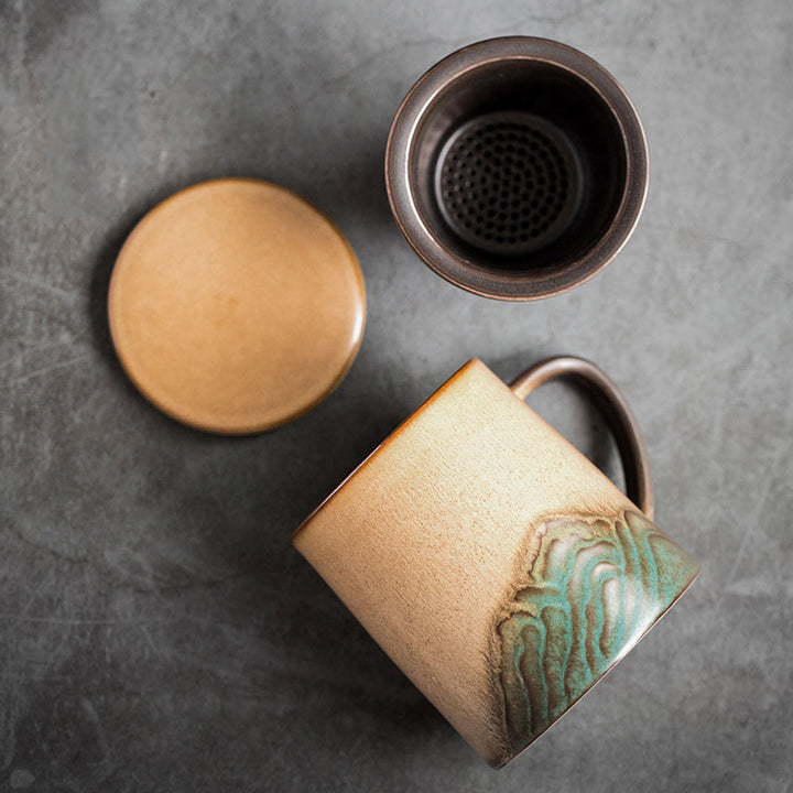 Great Mountain Coffee and Tea Mug with Ceramic Handle