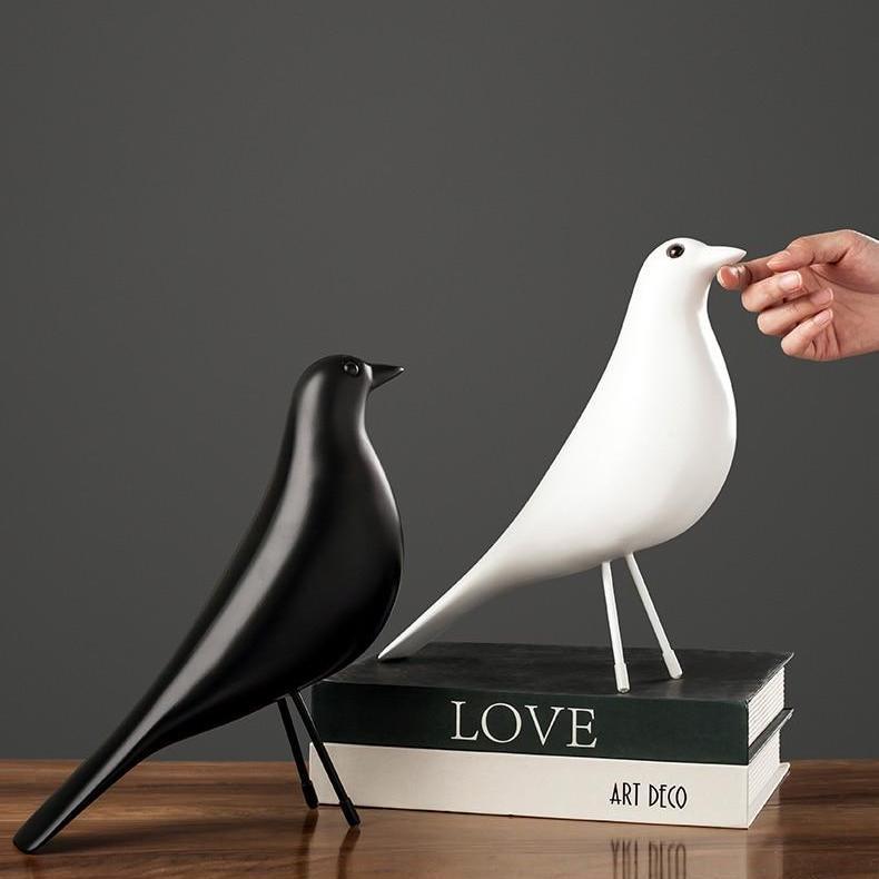 Minimalistische Taubenfigur