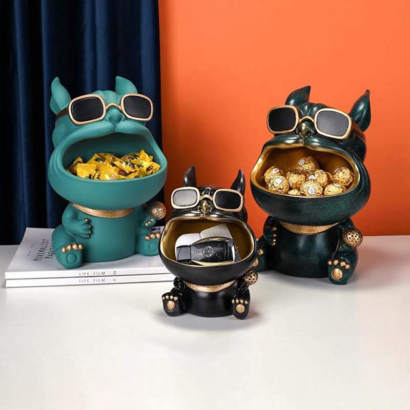 Almacenamiento de bulldog francés de boca grande