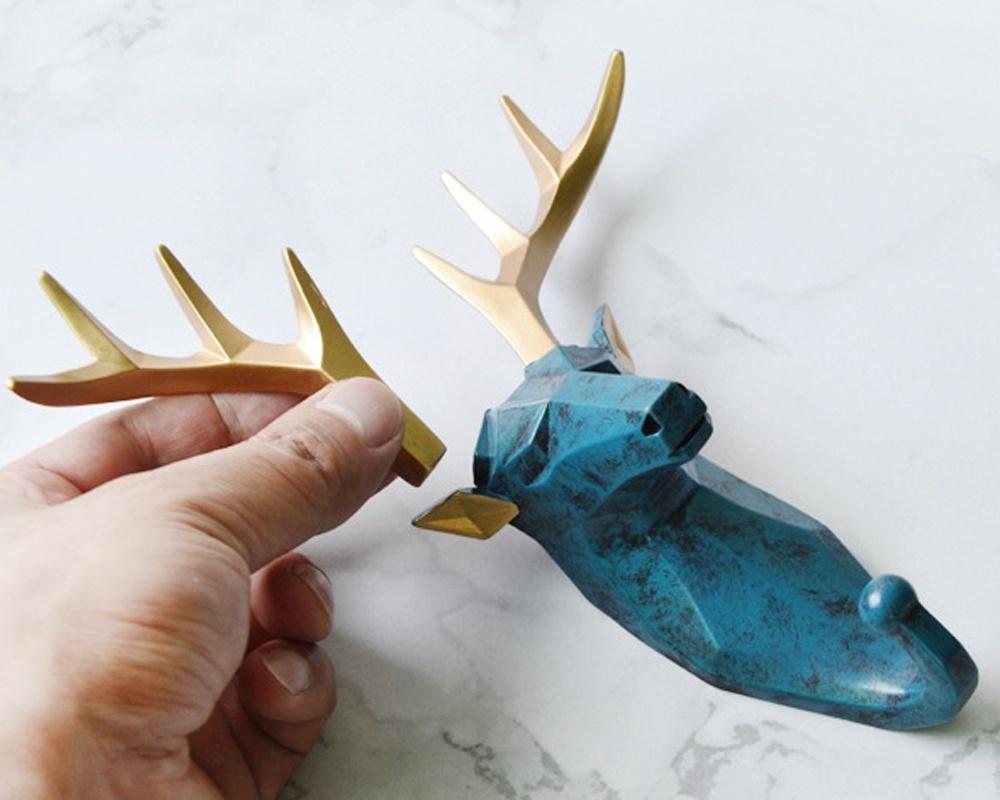 Geometrischer Wandhaken für Wildtiere