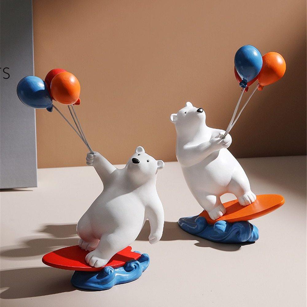 Ballon-Eisbär-Surfer