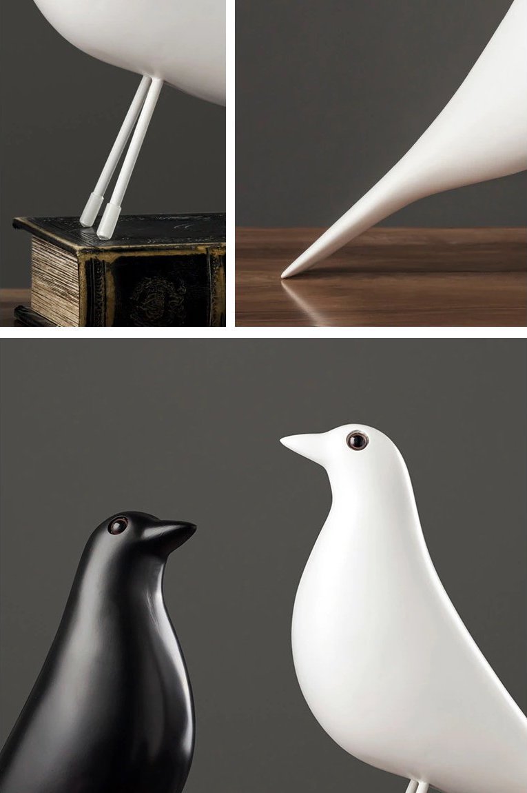 Minimalistische Taubenfigur