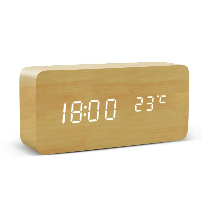 Modern Wooden Alarm Clock