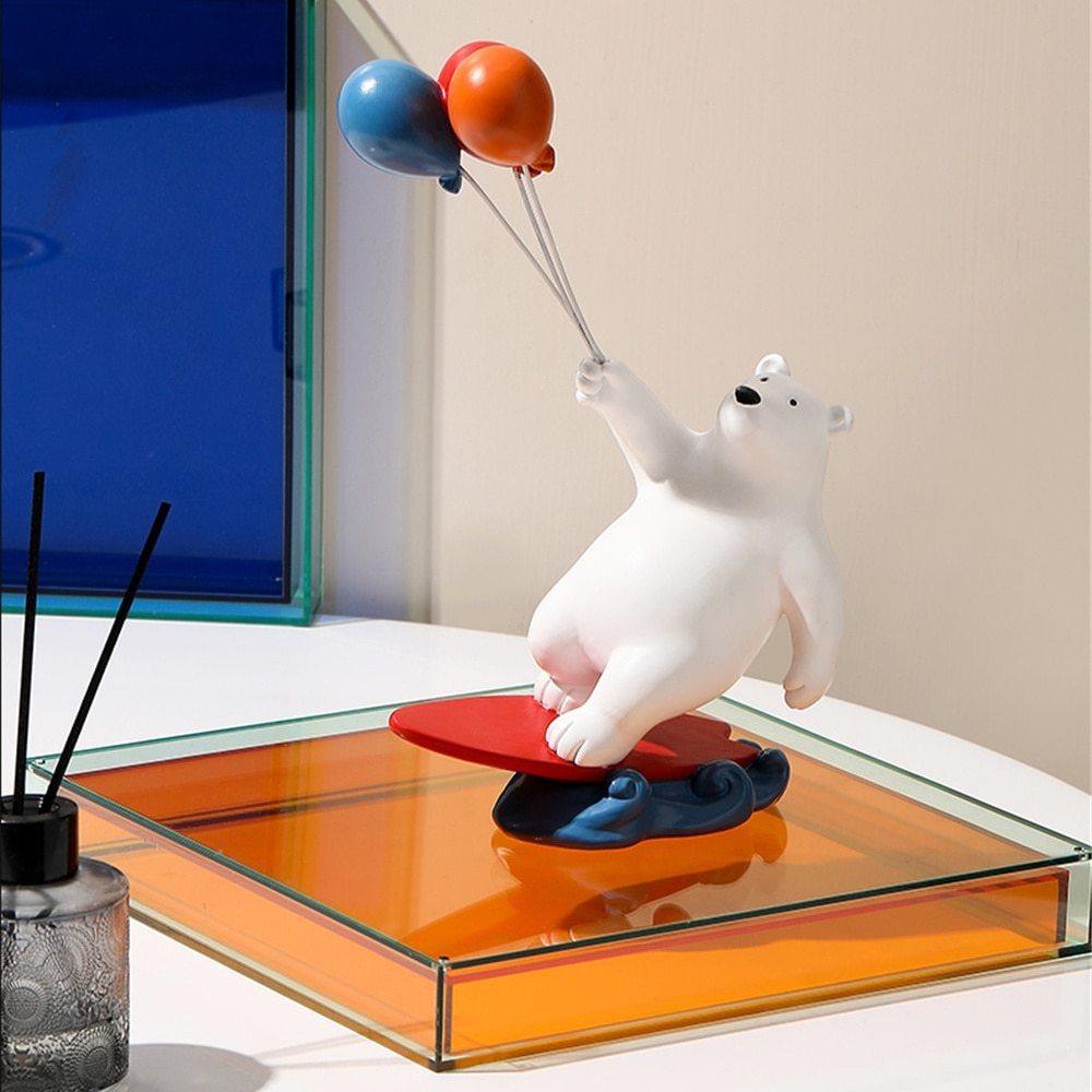 Ballon-Eisbär-Surfer