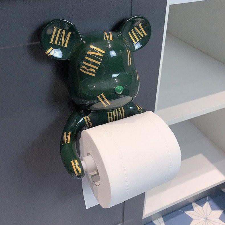 Portarrollos de papel higiénico con forma de oso